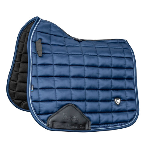 Shires Eltar Satin Saddle Pad Navy Dressage Full