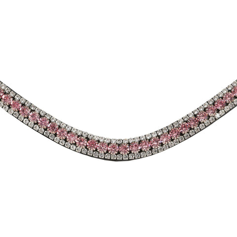Lumiere Equestrian Baby Pink Crystal Browband