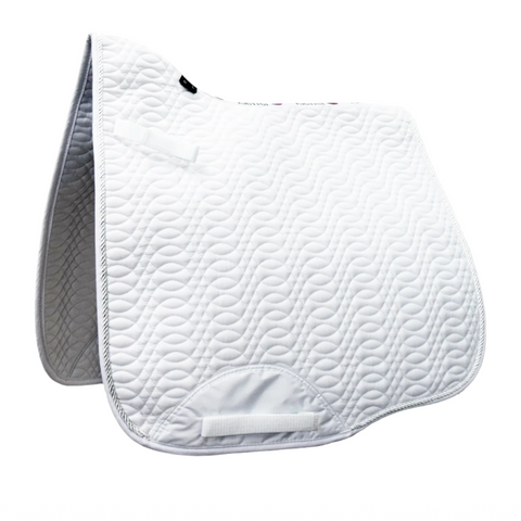 Kieffer Saddle Pad Dressage White Full (white trim)