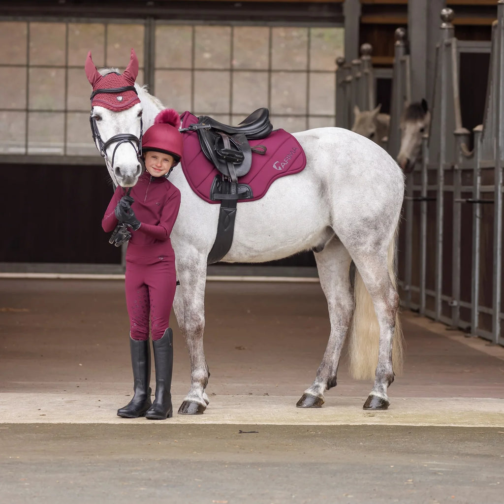 Cherry Rider Shires Aubrion Eltar Young Rider Base Layer Black Cherry – Cavaleira ...