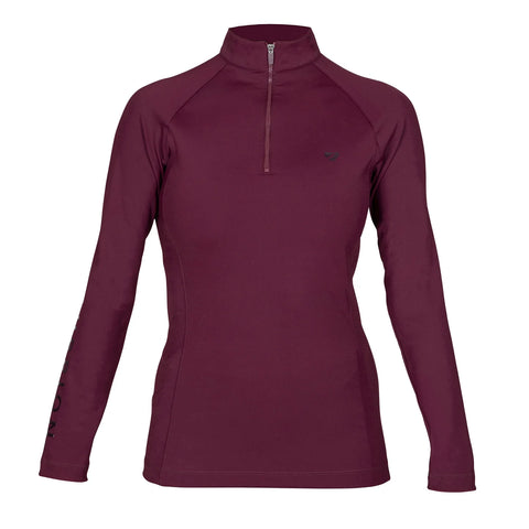 Shires Aubrion Eltar Young Rider Base Layer Black Cherry
