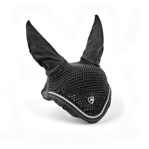 Shires Arma Classic Fly Hood / Ear Bonnet Black