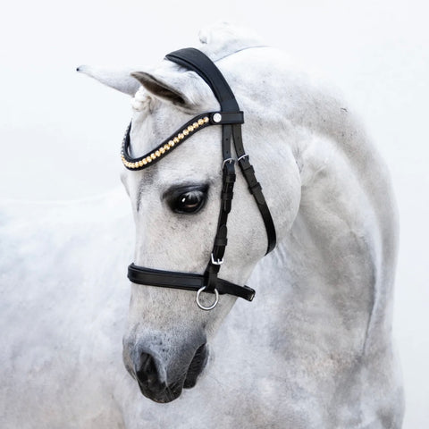 Lumi-Pony 'Iddy Biddy Bitless' Black Leather Bridle PONY
