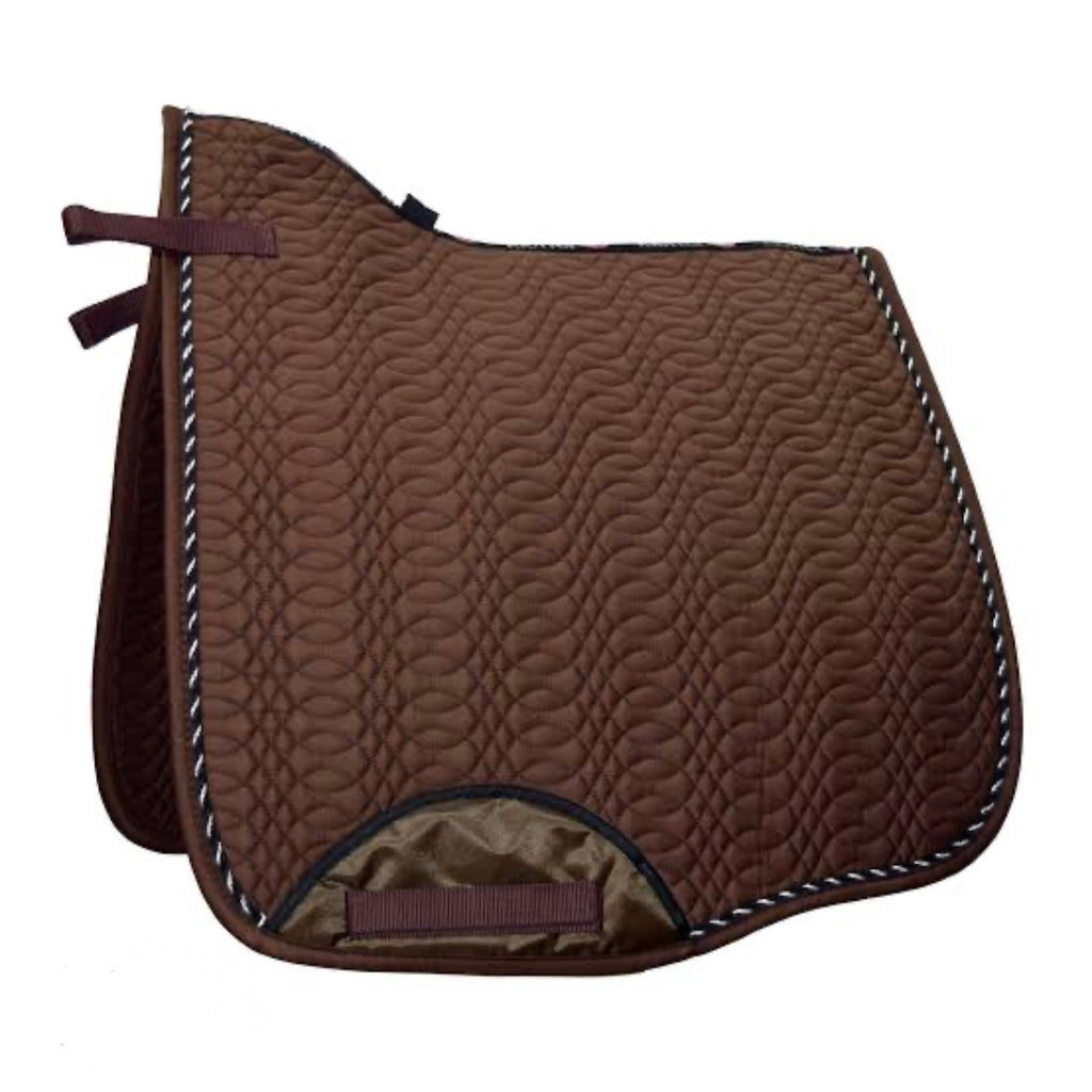 Brown dressage saddle pad