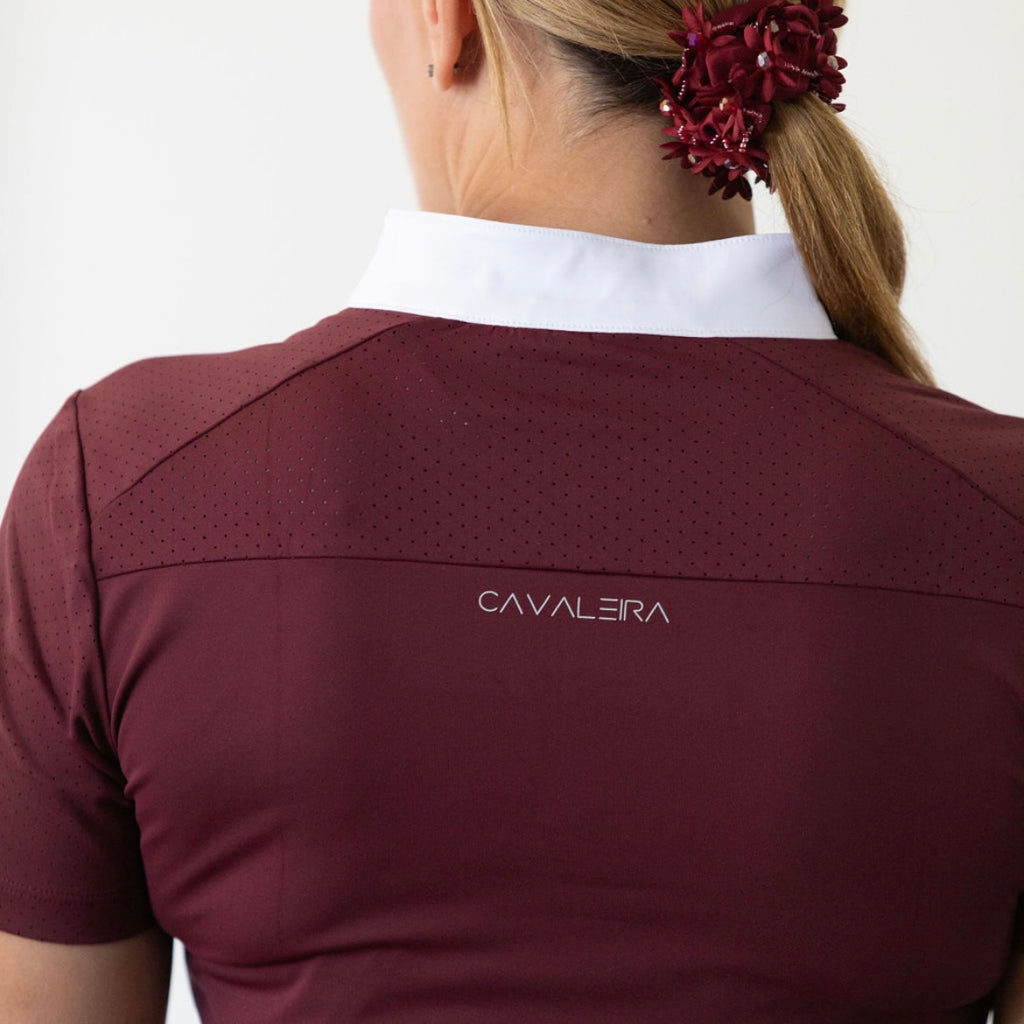 Burgundy_short_sleeve_competition back view