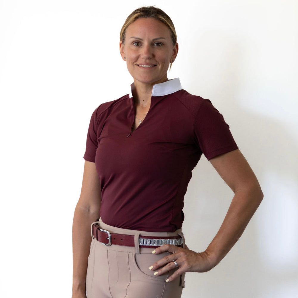 Competition Shirt Short Sleeve Maroon