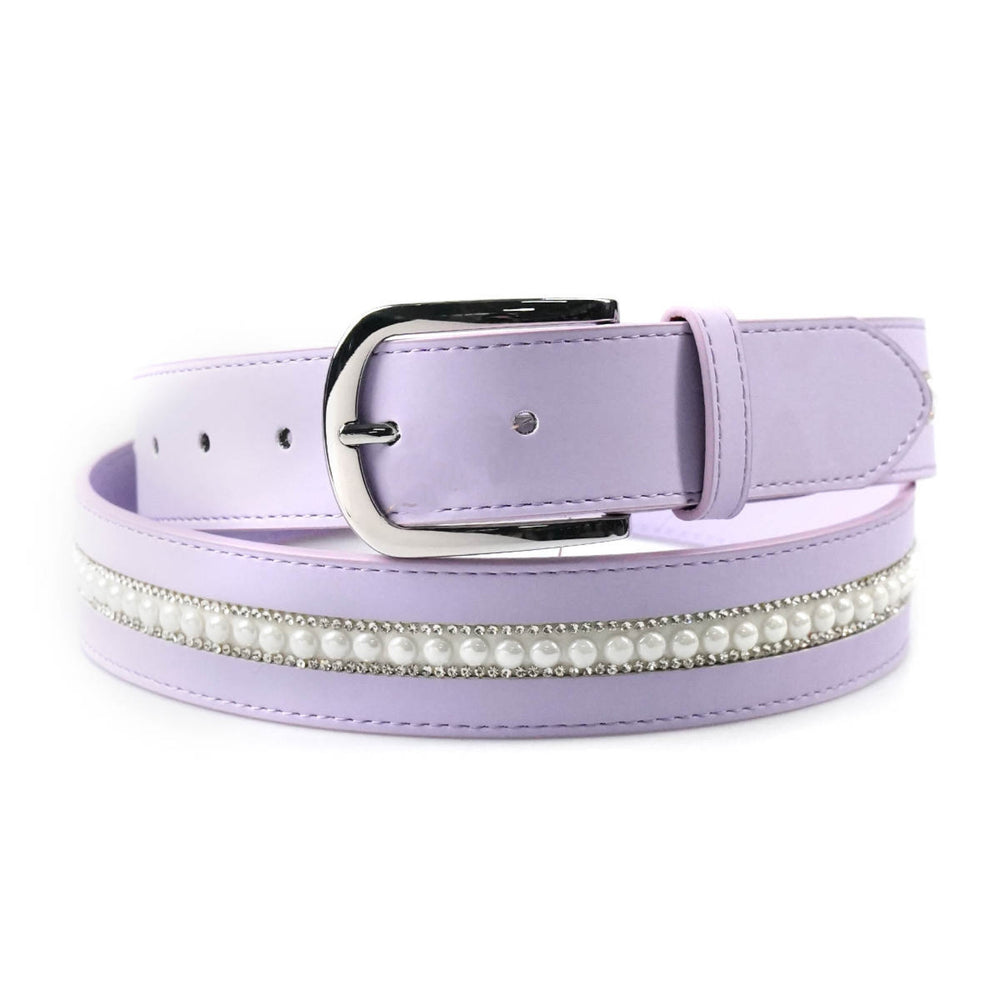 Elegant Equestrian Belt - Medium Purple Pearl