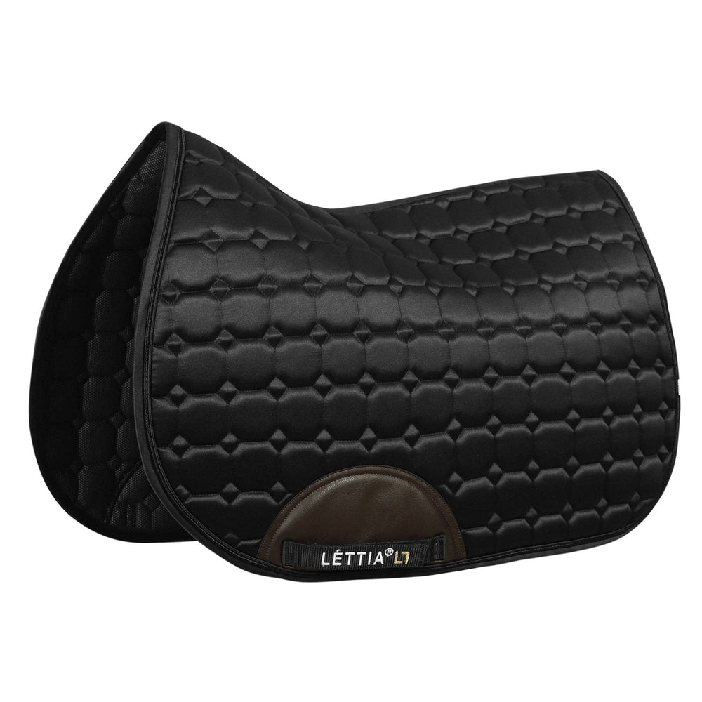 Lettia Infinity Collection All Purpose Saddle Pad Black Full