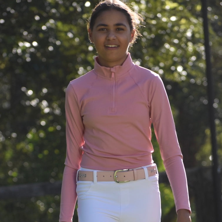 Ladies Everyday Long Sleeve Base Layer Light Pink