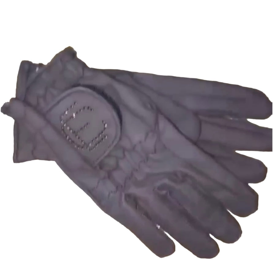 A pair of brown gloves