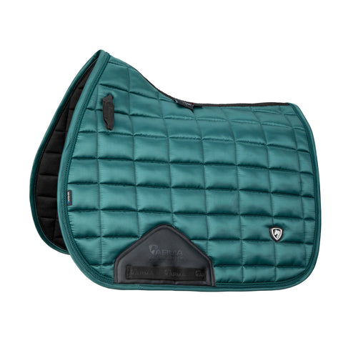 Shires Eltar Satin Saddle Pad Green Jump