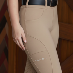 Ladies Everyday Riding Tights Beige