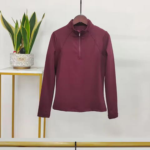 Everyday Long Sleeve Base Layer Burgundy