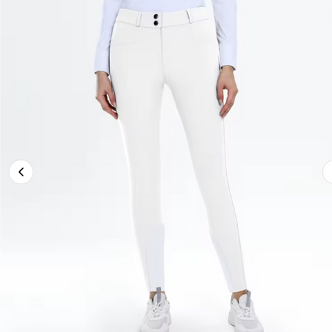 Competition Riding Tights White