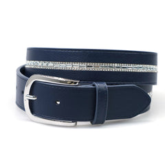 Limited Edition Equestrian Belt - Midnight Crystal Clear