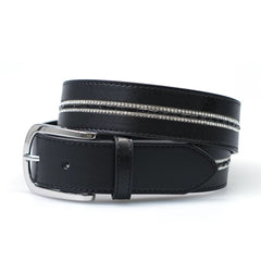 Limited Edition Equestrian Belt - Nero Crystal