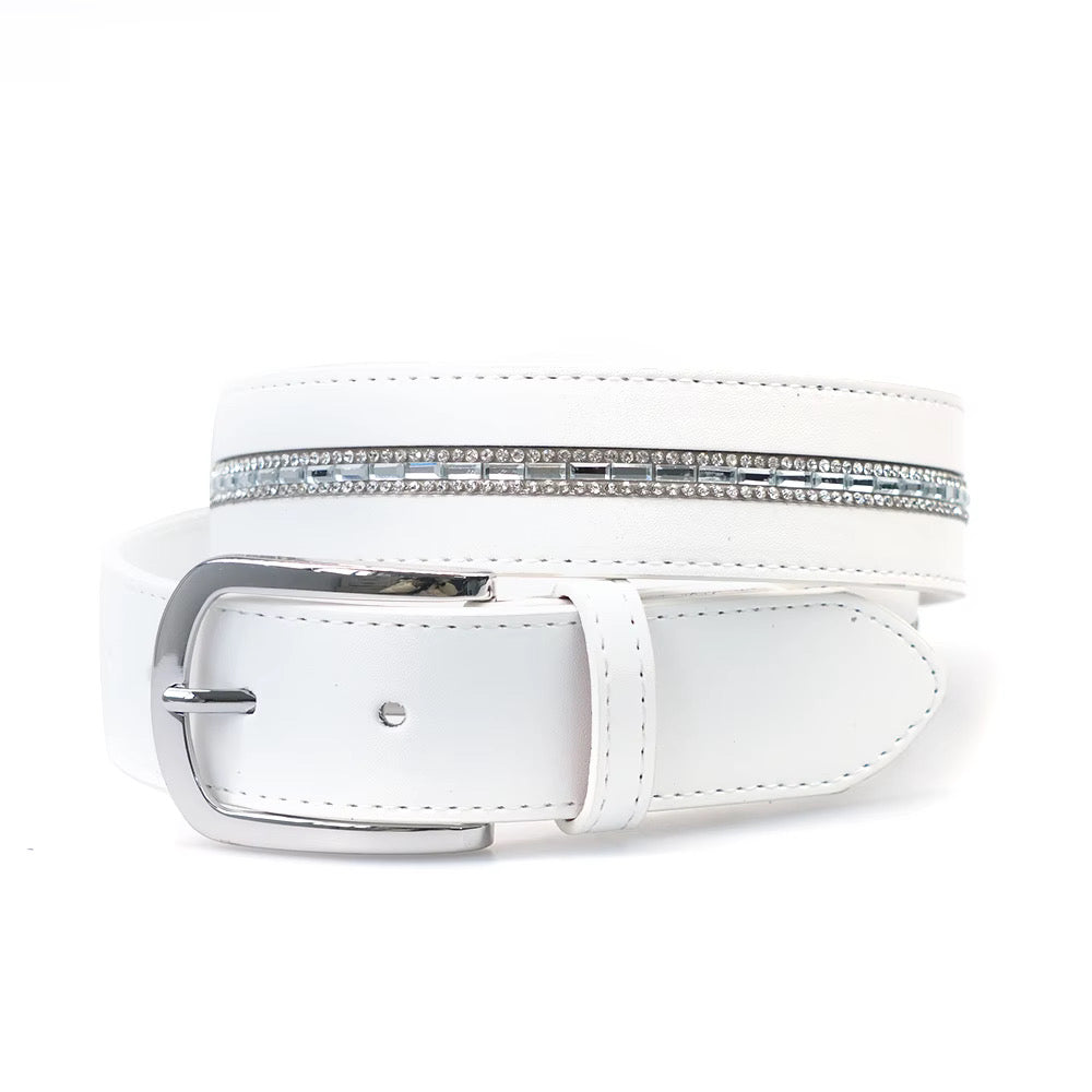 Limited Edition Equestrian Belt - Snow White Crystal Clear