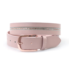 Limited Edition Equestrian Belt - Blush Crystal Rose
