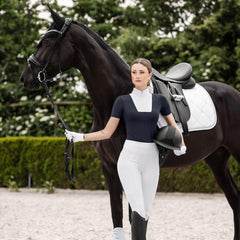 ELT Paola Diamante Show Shirt Short Sleeved - Navy