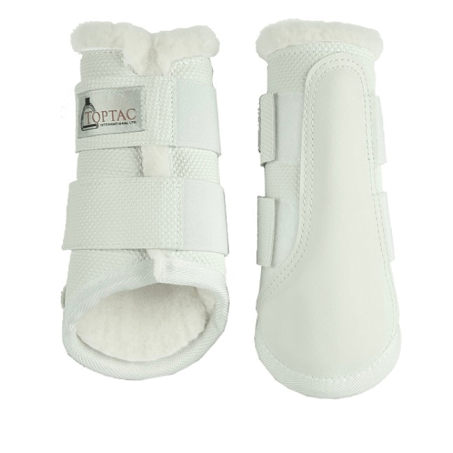 Faux Fur Tendon Boot White