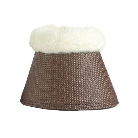 Faux Fur Over Reach Bell Boot Brown