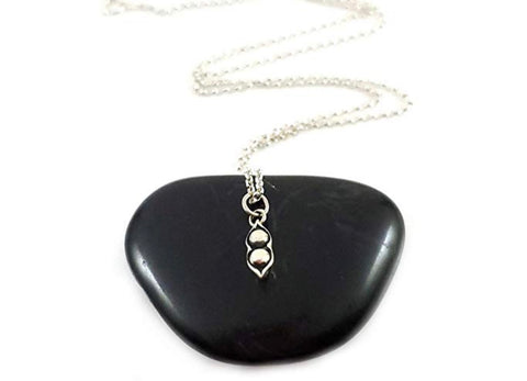 Two Peas in a Pod Tiny Pendant Necklace Sterling Silver