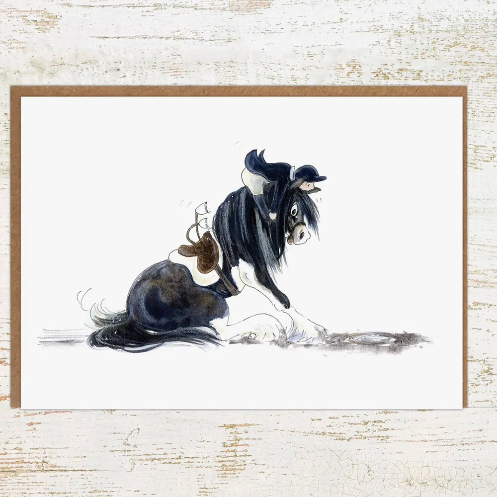 There Be Dragons - Funny Horse Greeting Card / Birthday Card by Pony Nut Gifts