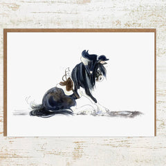 There Be Dragons - Funny Horse Greeting Card / Birthday Card by Pony Nut Gifts