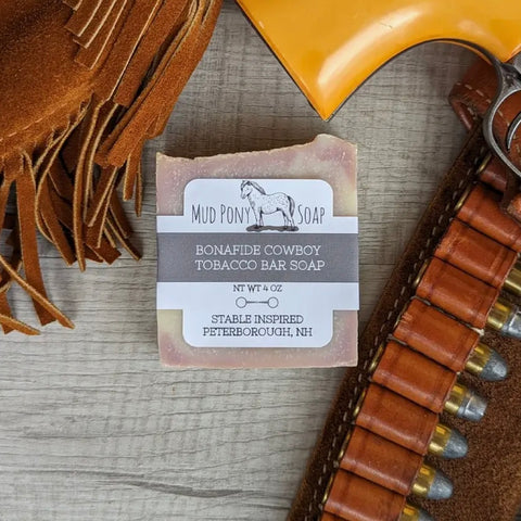 Mud Pony Soap Bonafide Cowboy Bar Soap - Grey Horse Candle Co