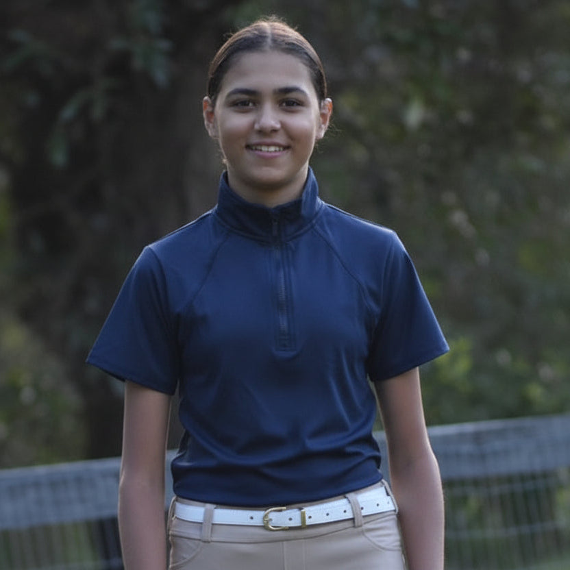 Ladies Everyday Short Sleeve Base Layer Navy