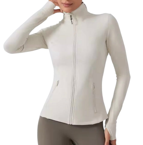 Technical Equestrian Jacket in Cream
