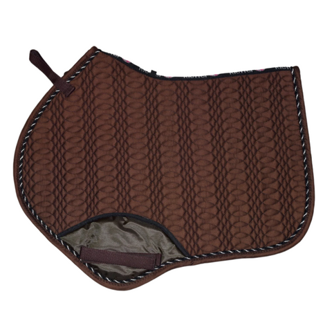 Kieffer Saddle Pad Jump Chocolate Brown Full