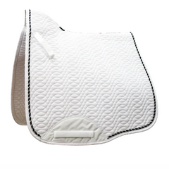 Kieffer Saddle Pad Dressage White Full (black trim)