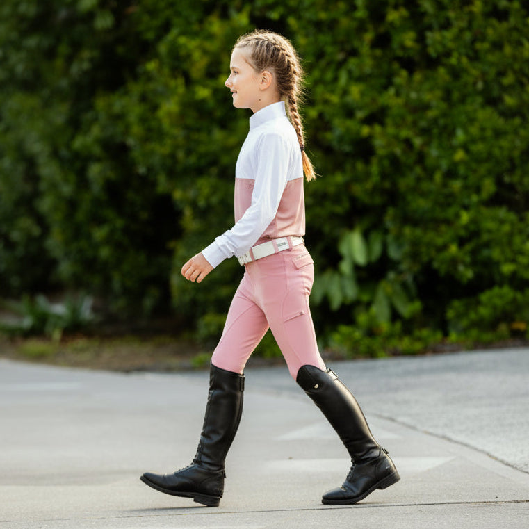 Girls Everyday Riding Tights Pink