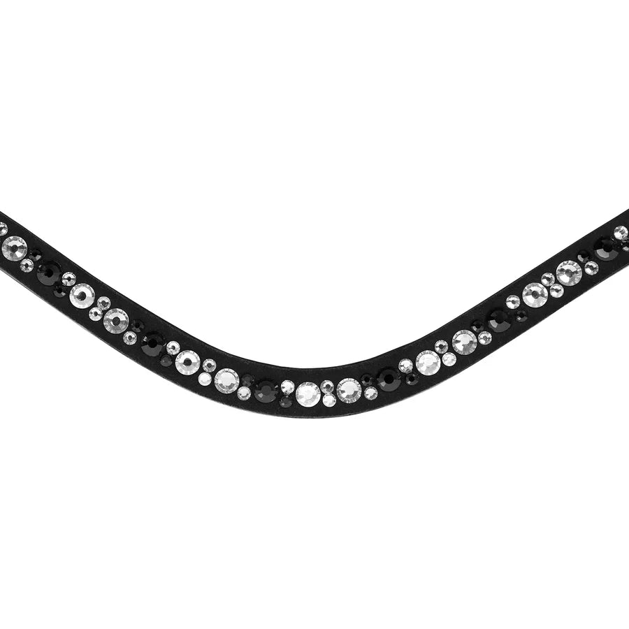 Lumiere Equestrian Dante Browband - Black Leather