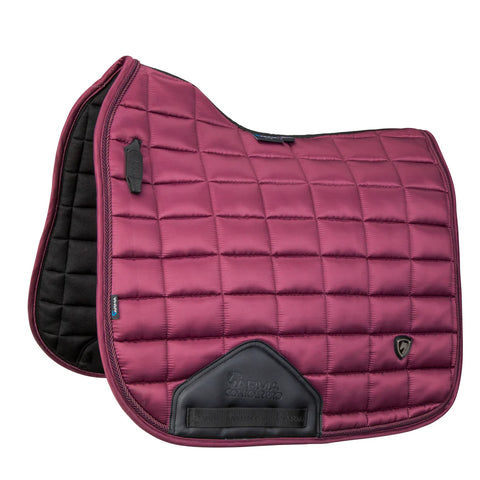 Shires Eltar Satin Saddle Pad Black Cherry Dressage Full