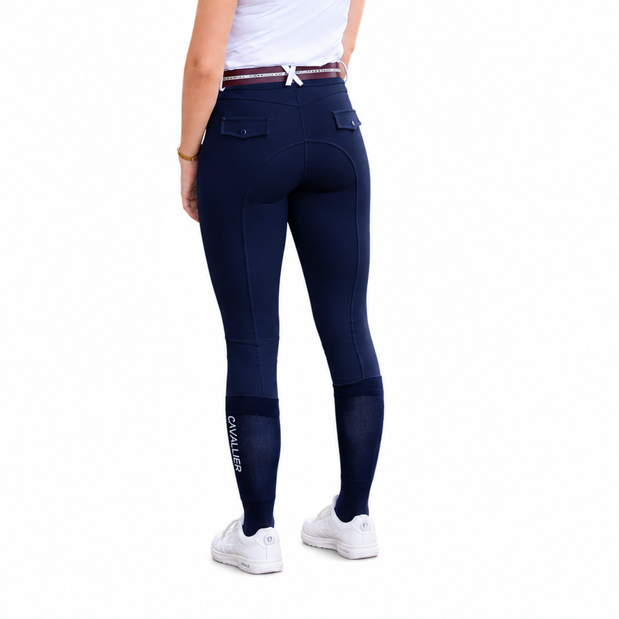 Ladies Performance Riding Tights Navy PRE ORDER SA TEAM