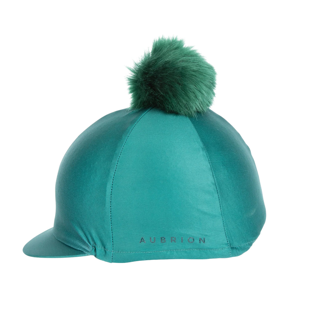 Shires Aubrion Eltar Hat Silk Helmet Cover Green