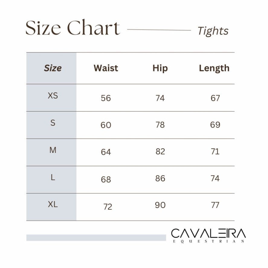 Msk Sizing Chart Ladies Performance Riding Tights Dark Grey – Cavaleira Equestrian