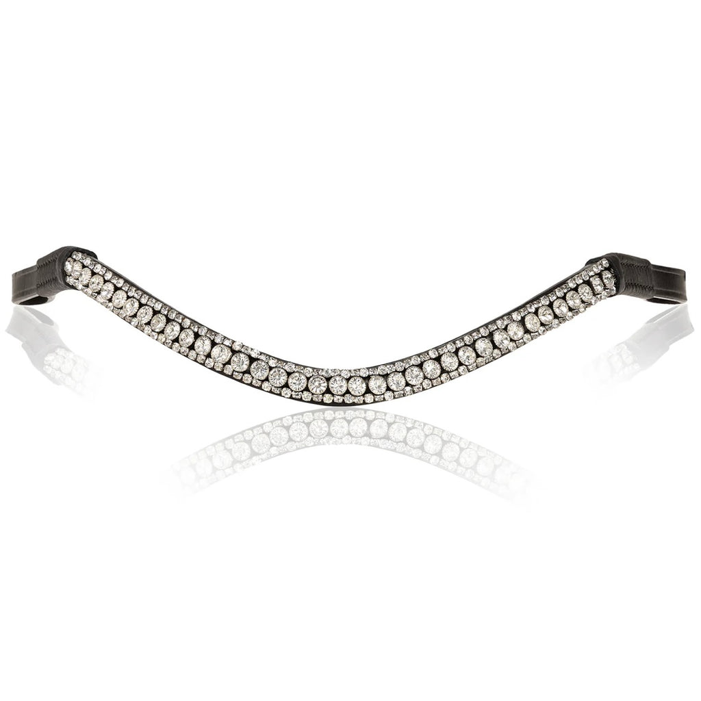 Crystal browband a white background