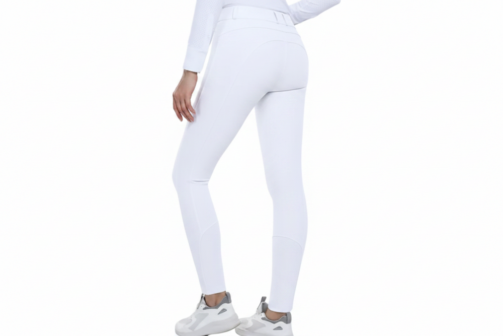 Competition Riding Tights White