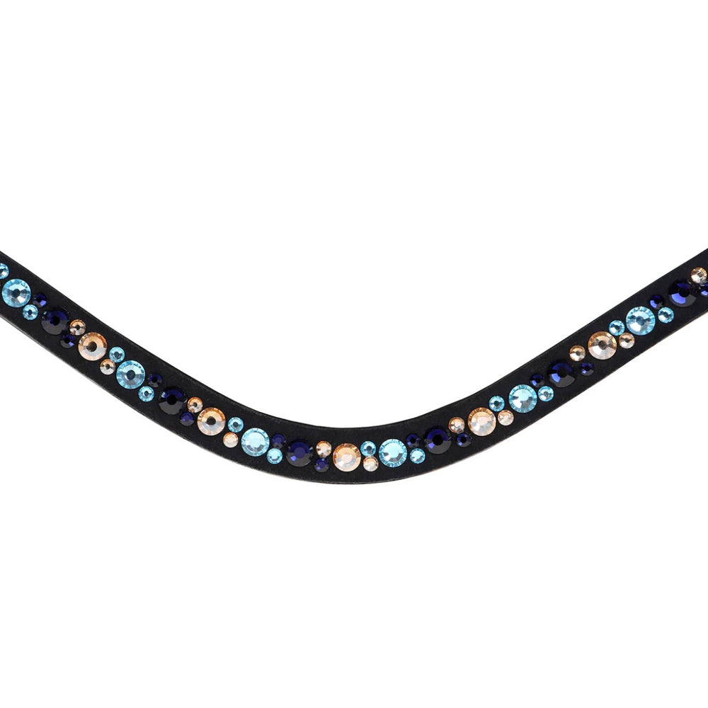Lumiere Equestrian Demi Browband - Black Leather