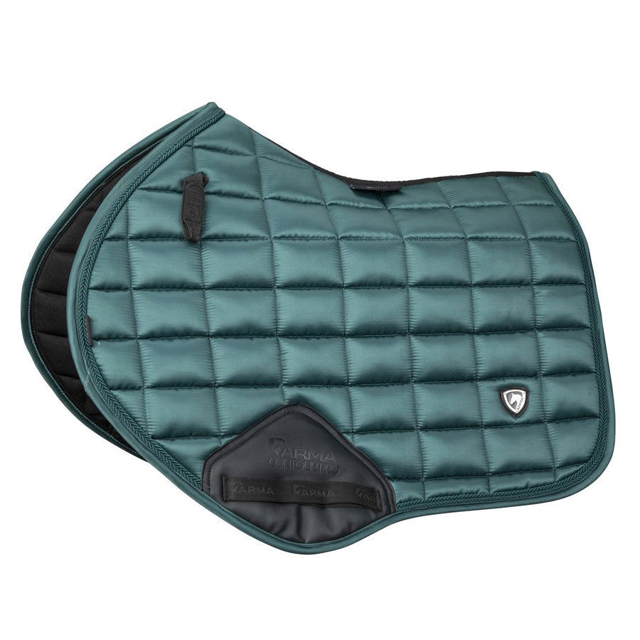 Shires Eltar Satin Saddle Pad Green Jump