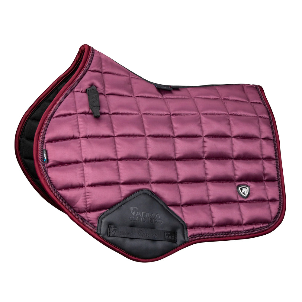 Shires Eltar Satin Black Cherry Jump Saddle Pad