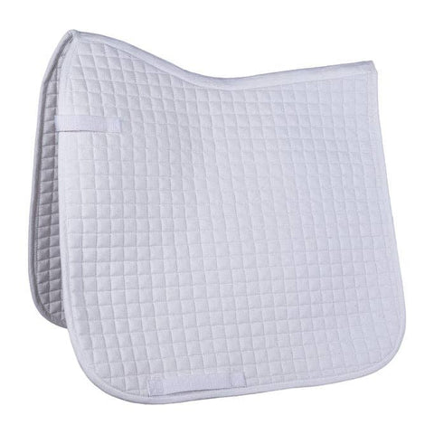 HKM Larissa Saddle Pad 100% Cotton White Full